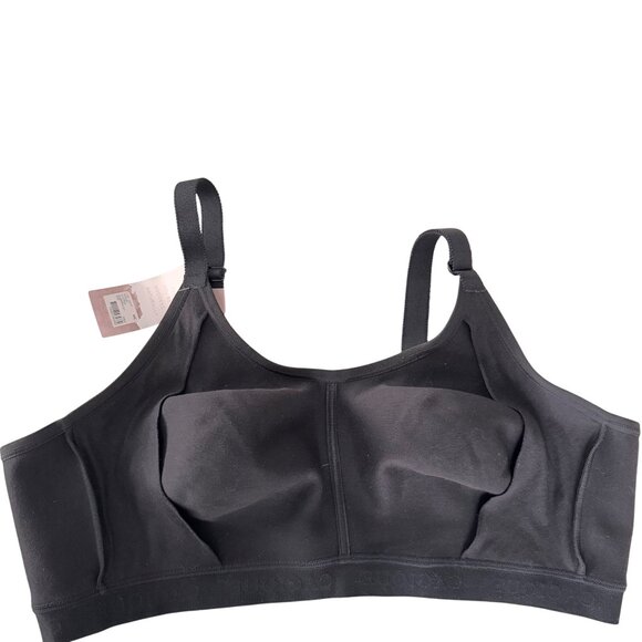 2 x CACIQUE Unlined Full Coverage No-Wire Black Bra The Cotton Collection 44C - Picture 11 of 16